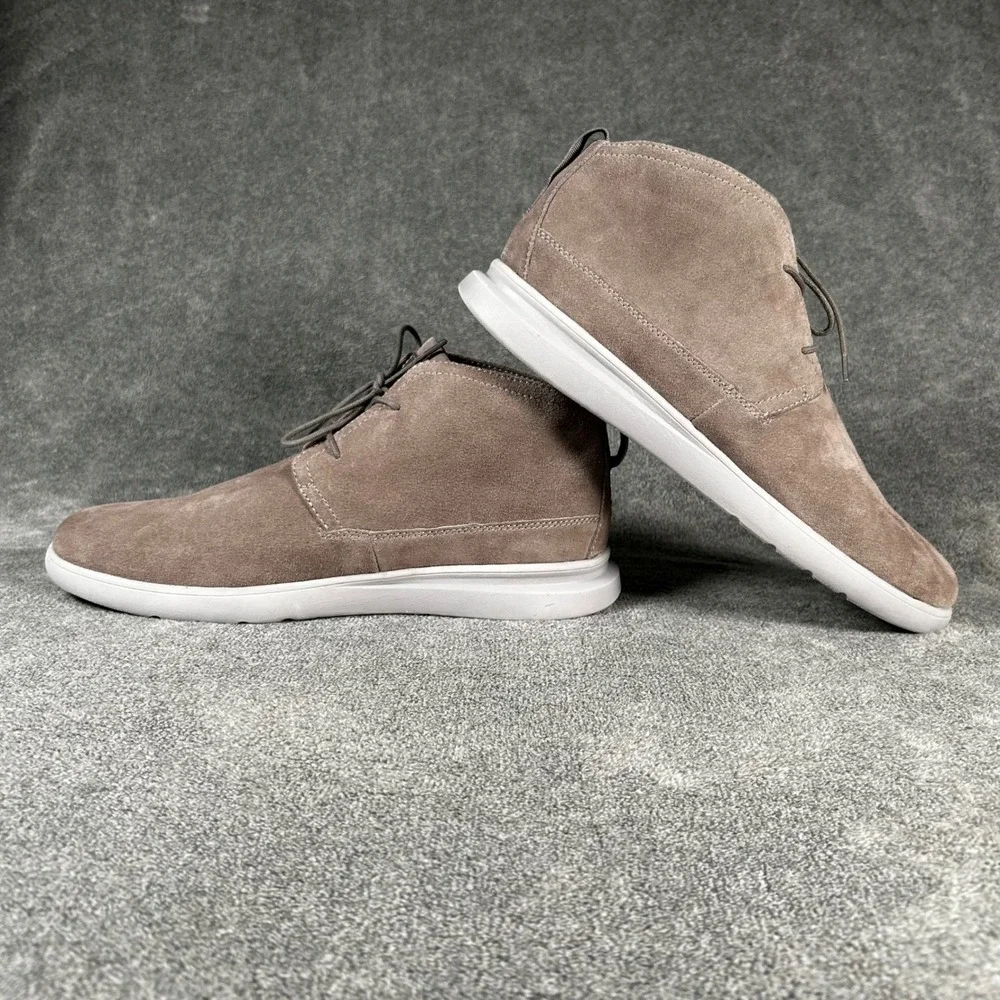 Johnnie-O Chukka Desert Boots Chill Mens 11.5 Grey Suede Leather JMFW1200 - New